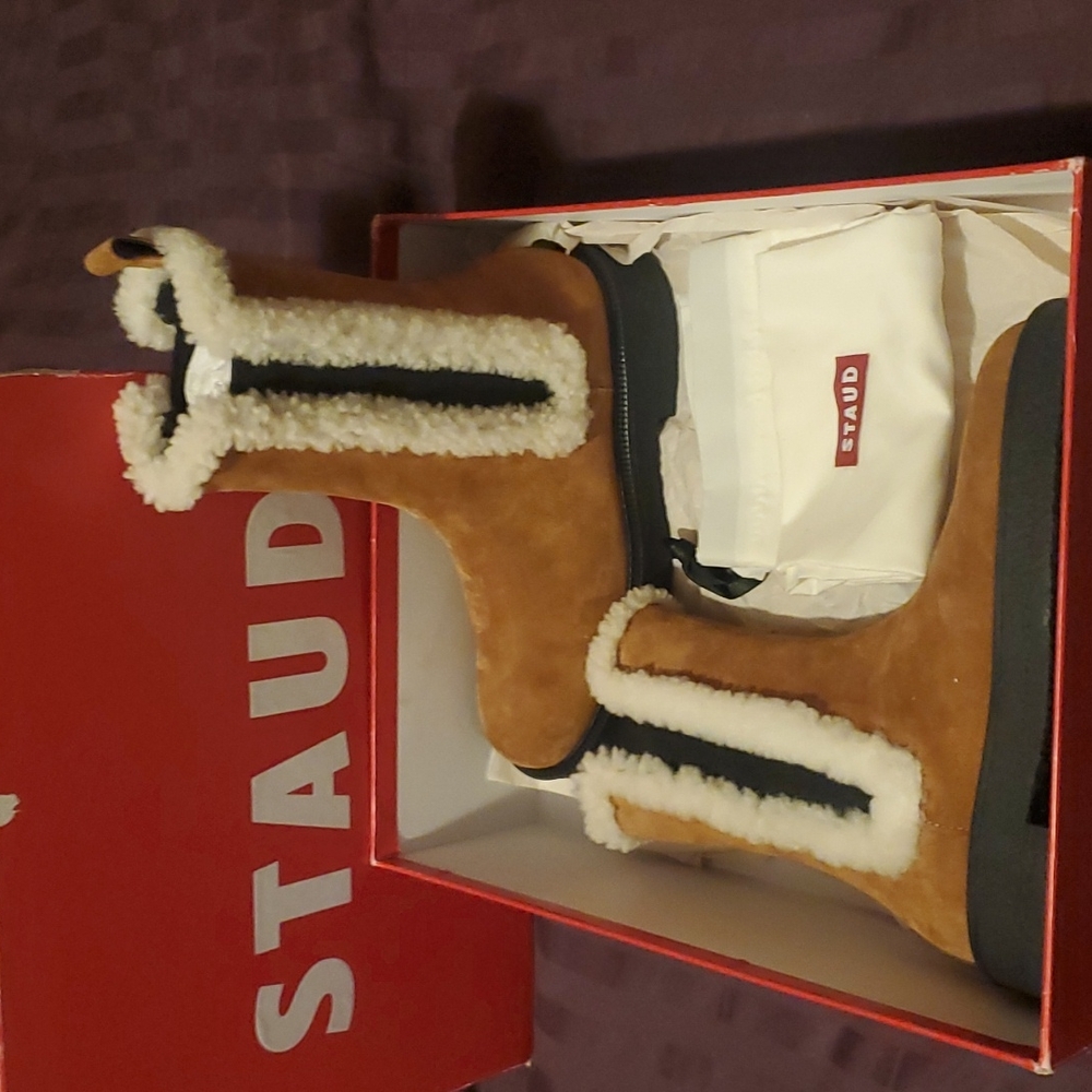 NEW: STAUD Palamino Shearling Boot